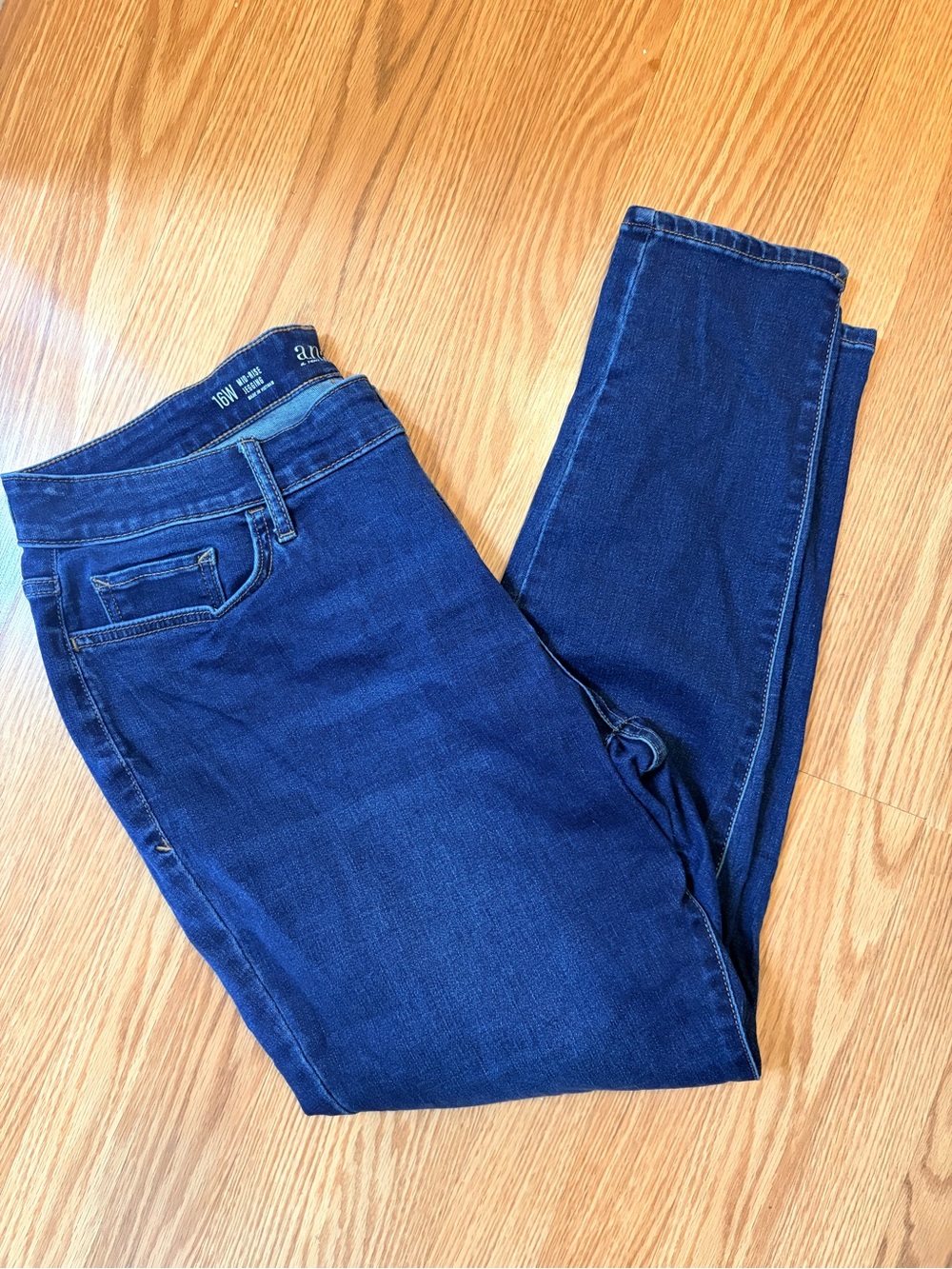 a.n.a Dark Blue Women's Jeggings - Slim Fit Stretch Denim